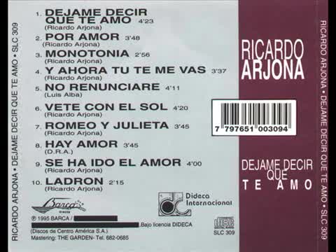 Ricardo Arjona - Déjame decir que te amo