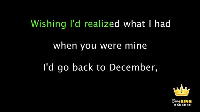 Taylor Swift - Back to December