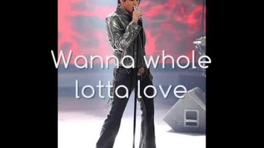 Adam Lambert - Whole Lotta Love