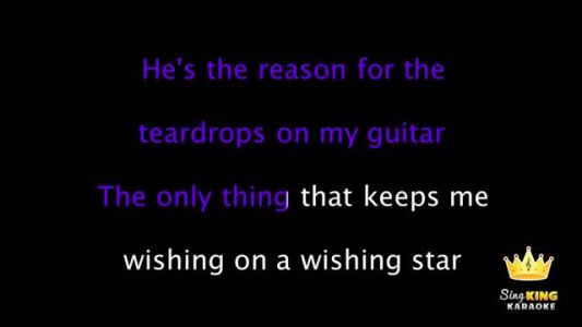 Taylor Swift - Teardrops on My Guitar (pop version)